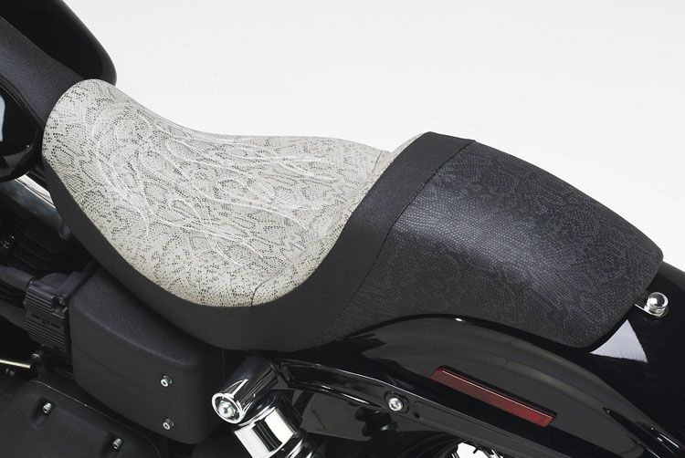 Grey snake seating, Black snake tail, Asphalt sides